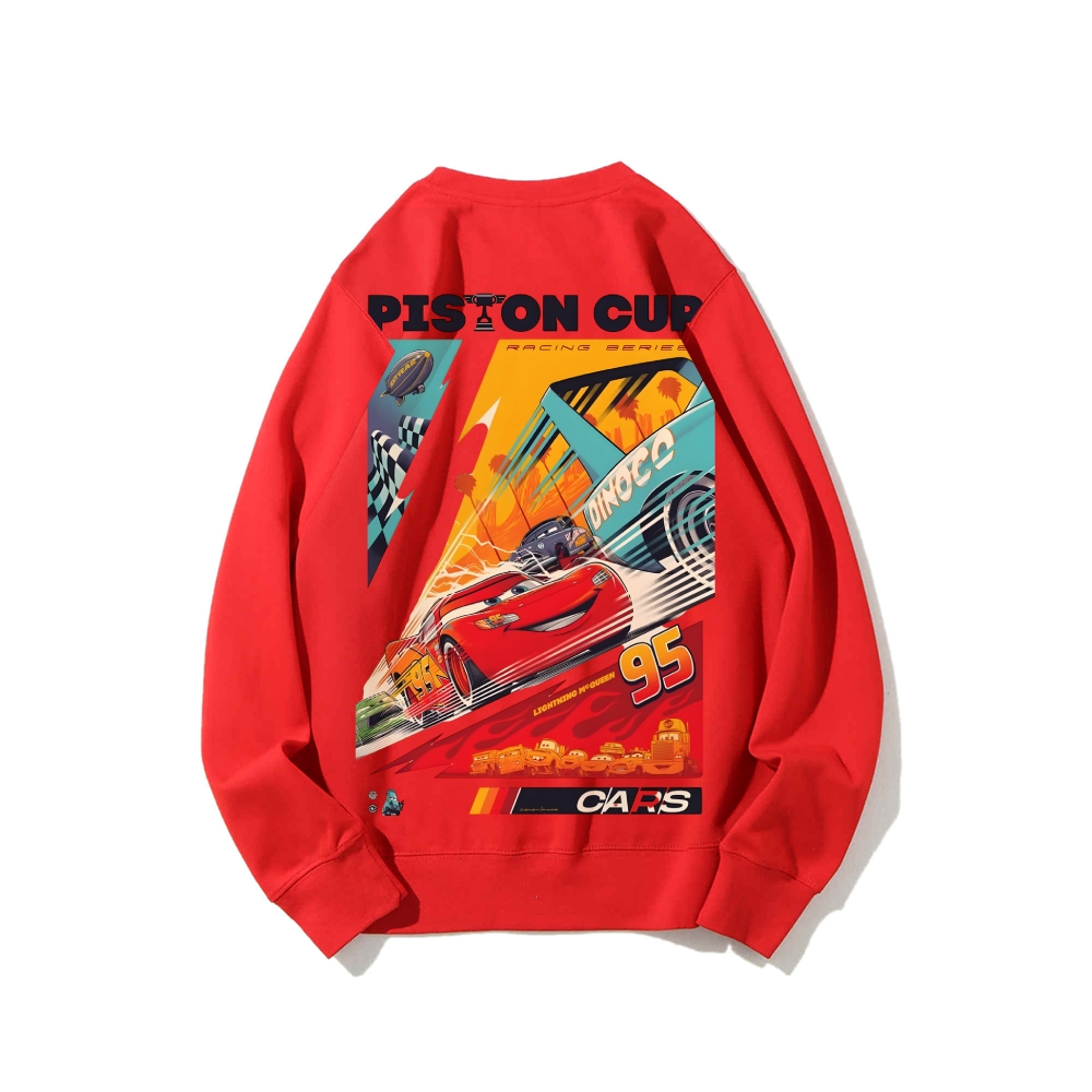 Casual Crewneck Sweatshirt|Crazy Racing McQueen