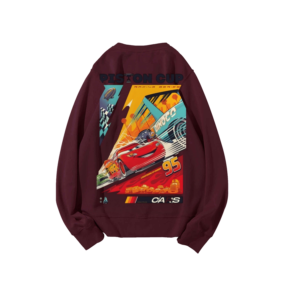 Casual Crewneck Sweatshirt|Crazy Racing McQueen