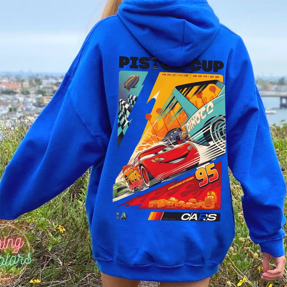 Crazy Racing McQueen Cotton Unisex  Anime Hoodie