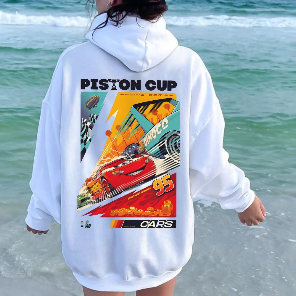 Crazy Racing McQueen Cotton Unisex  Anime Hoodie