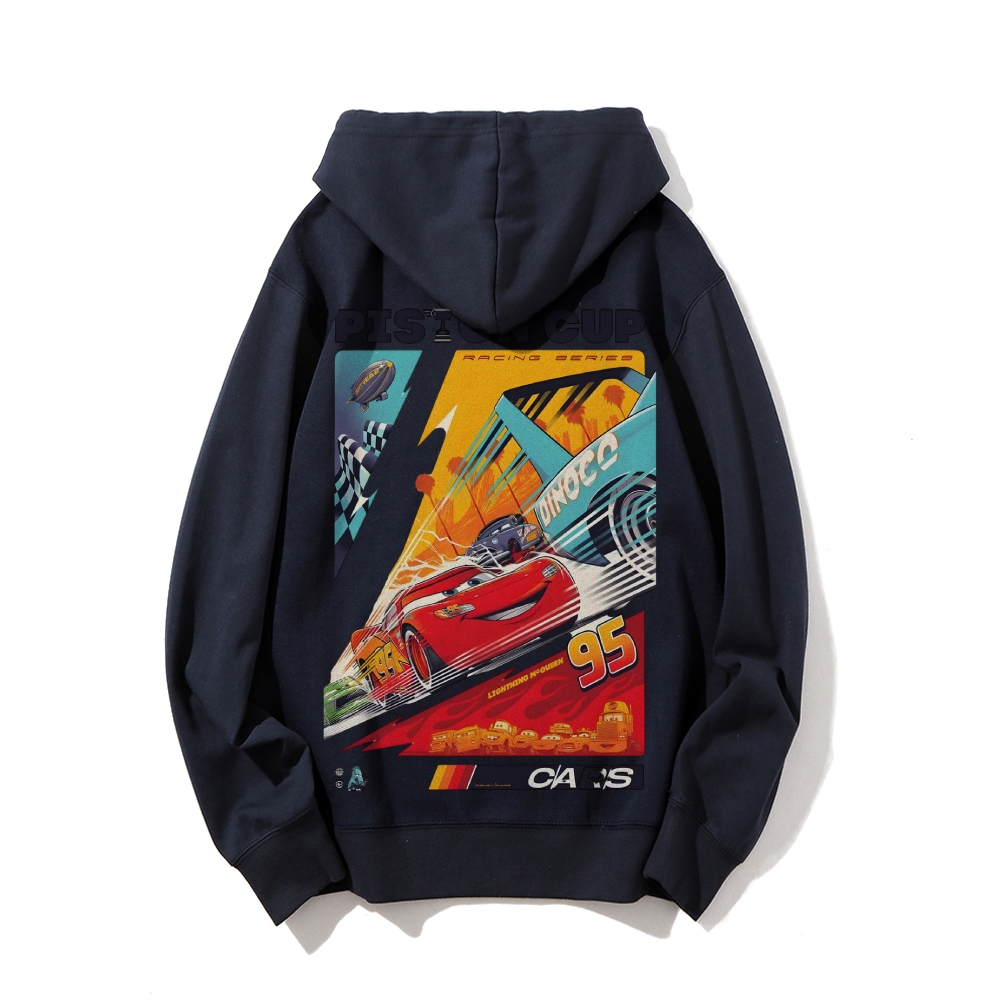 Crazy Racing McQueen Cotton Unisex  Anime Hoodie