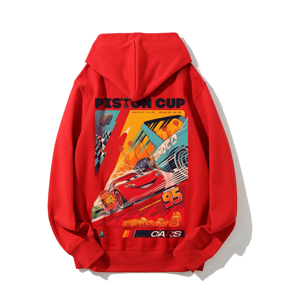 Crazy Racing McQueen Cotton Unisex  Anime Hoodie