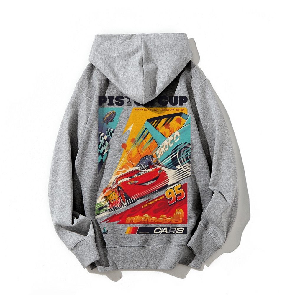 Crazy Racing McQueen Cotton Unisex  Anime Hoodie