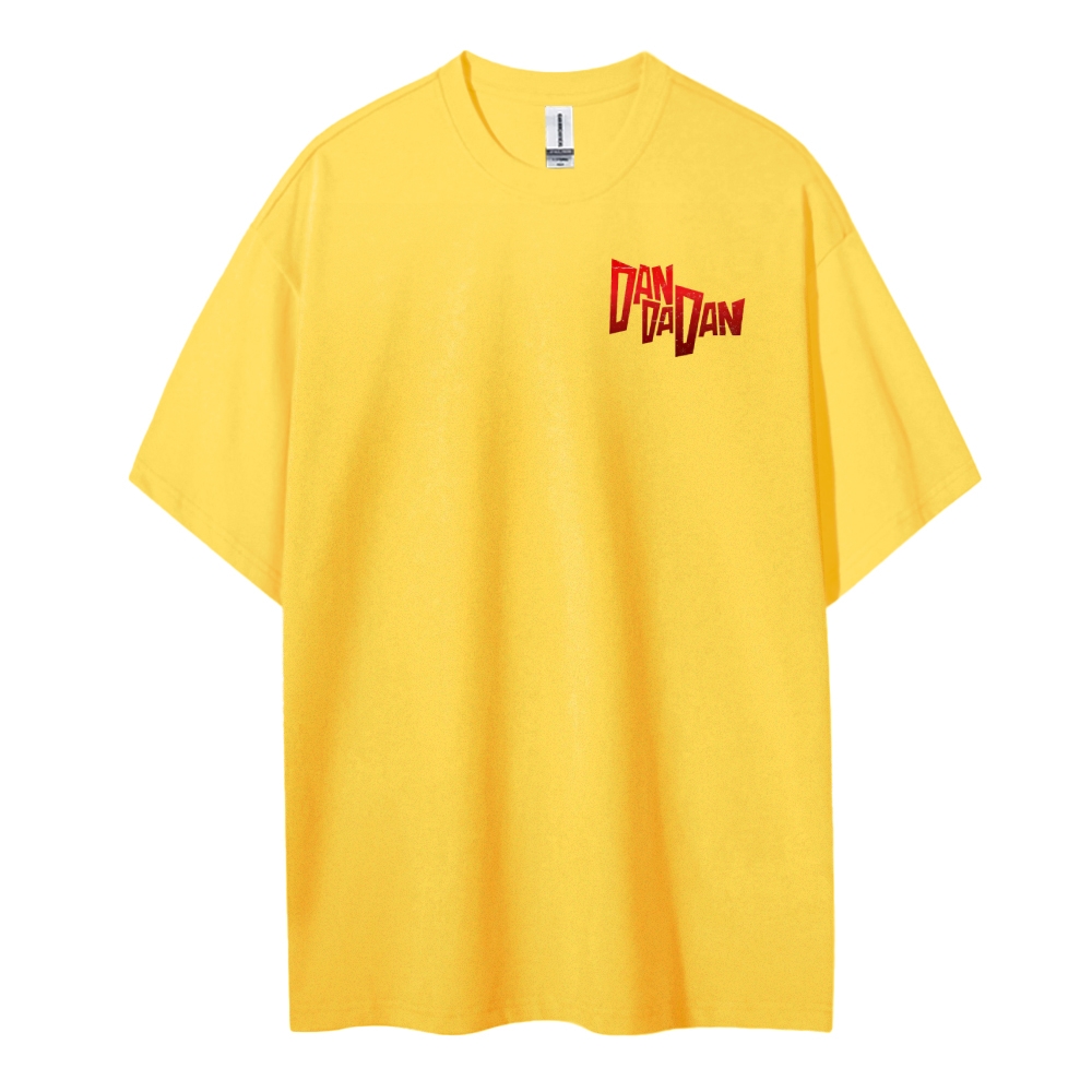 DANDADAN Cotton Unisex Round Neck Anime T-shirt