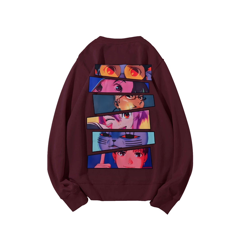 DANDADAN Casual Crewneck Sweatshirt