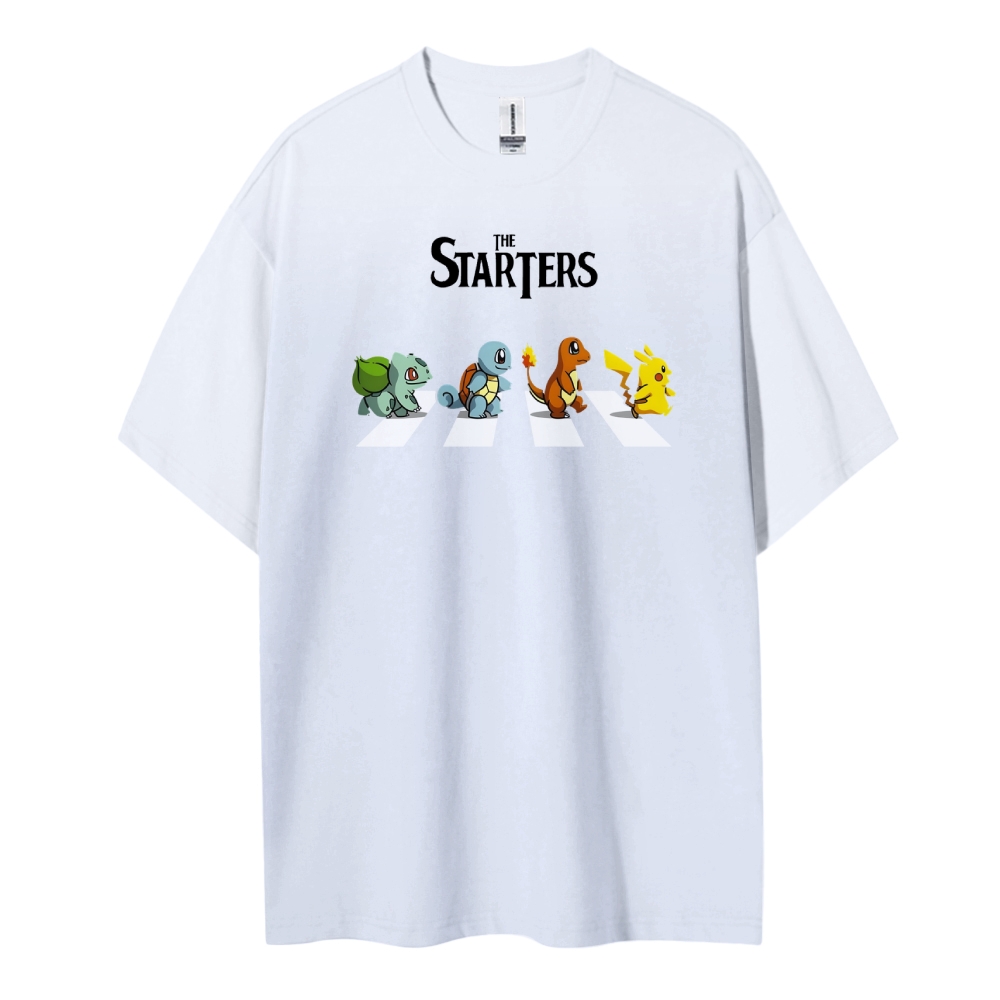 Pokemon Cotton Unisex Round Neck Anime T-shirt