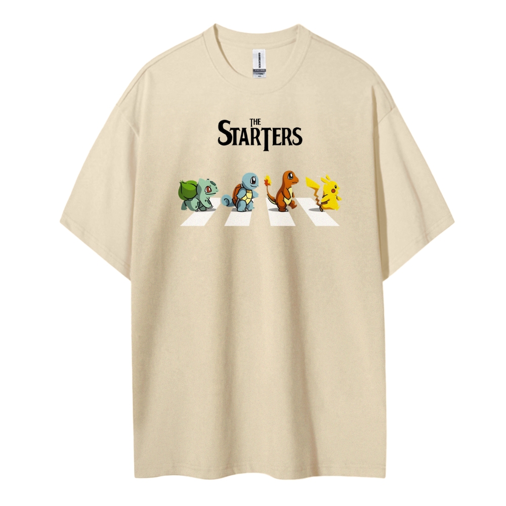 Pokemon Cotton Unisex Round Neck Anime T-shirt