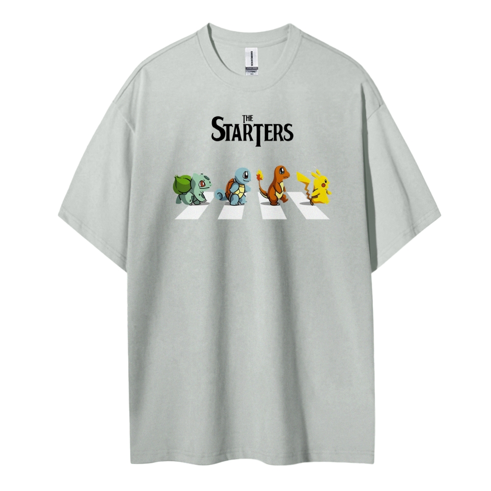 Pokemon Cotton Unisex Round Neck Anime T-shirt
