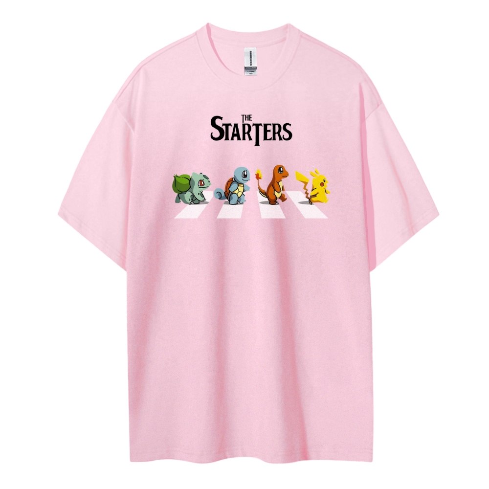 Pokemon Cotton Unisex Round Neck Anime T-shirt