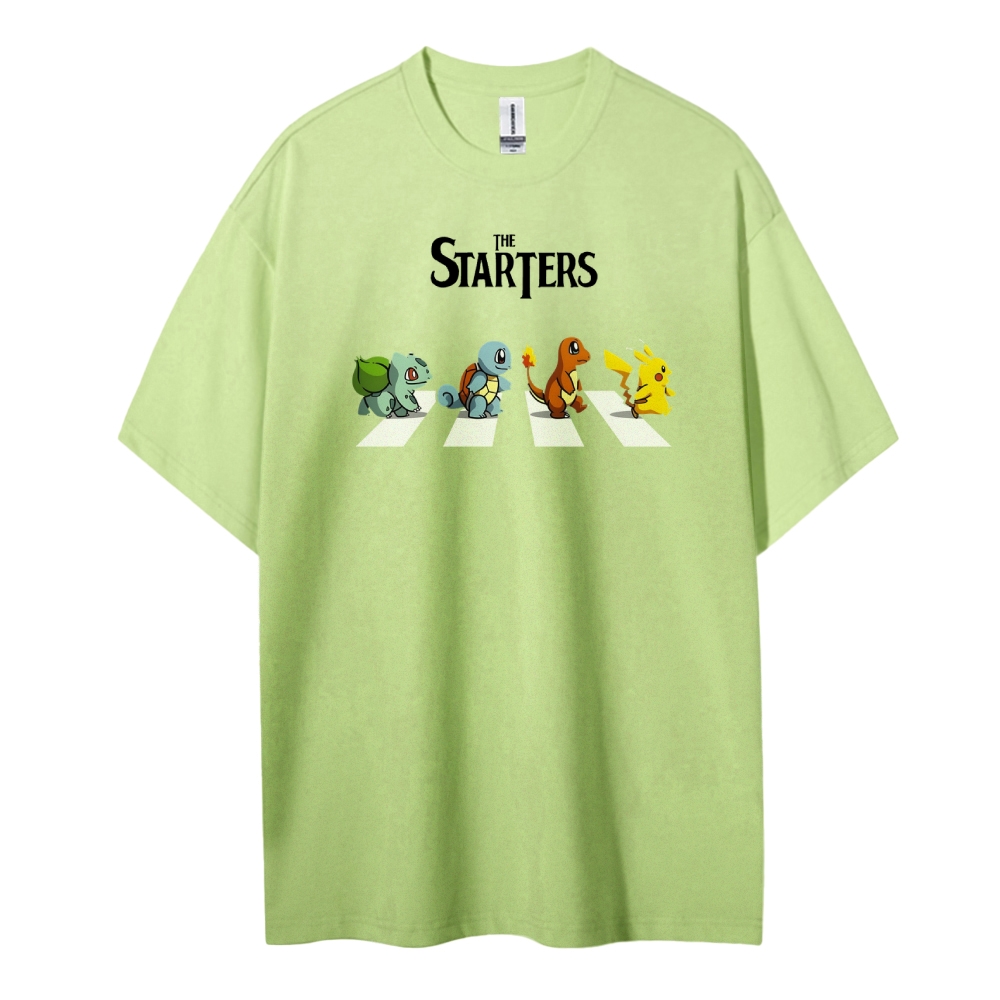 Pokemon Cotton Unisex Round Neck Anime T-shirt