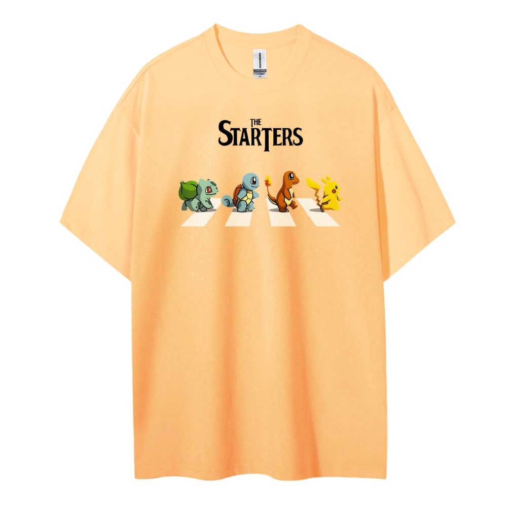 Pokemon Cotton Unisex Round Neck Anime T-shirt