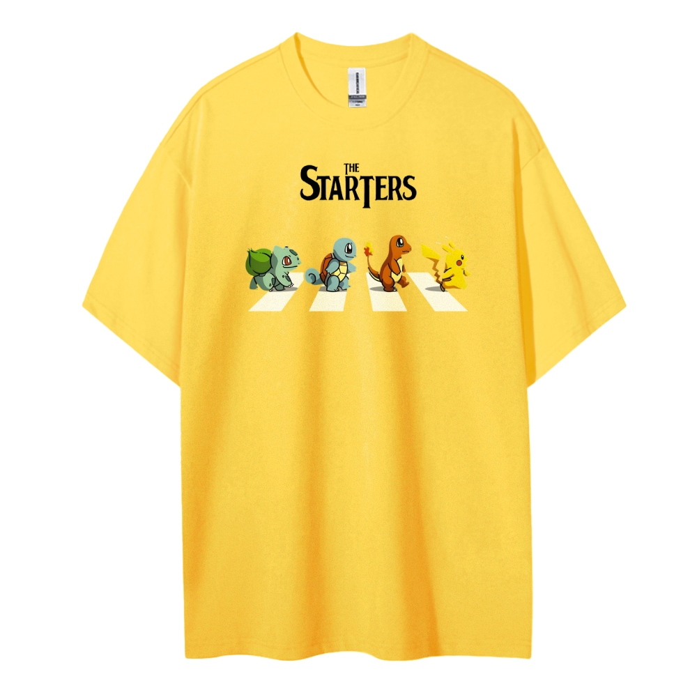 Pokemon Cotton Unisex Round Neck Anime T-shirt