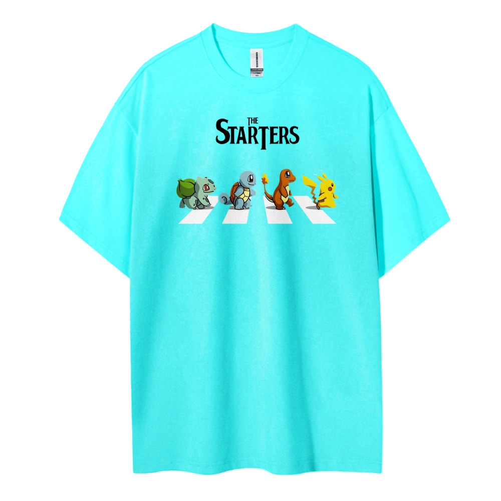 Pokemon Cotton Unisex Round Neck Anime T-shirt
