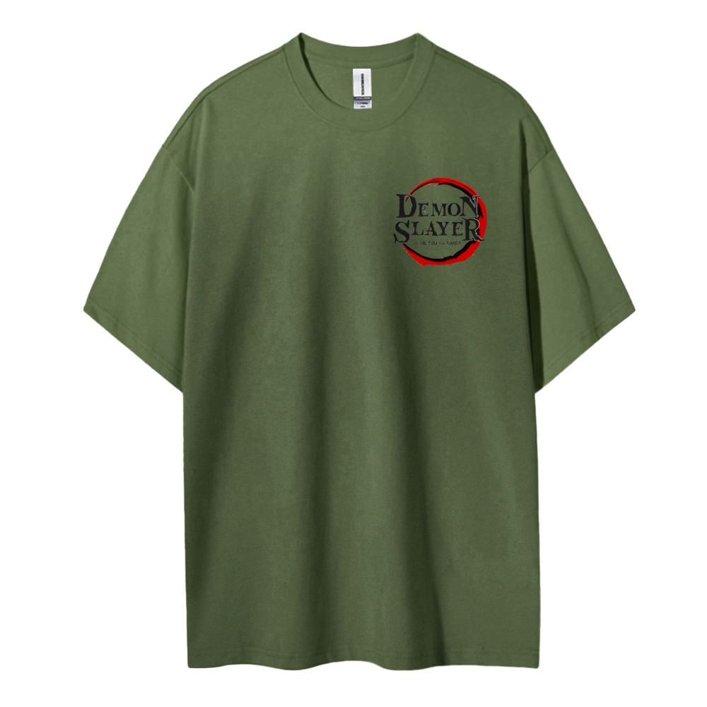 Demon Slayer Cotton Unisex Round Neck Anime T-shirt