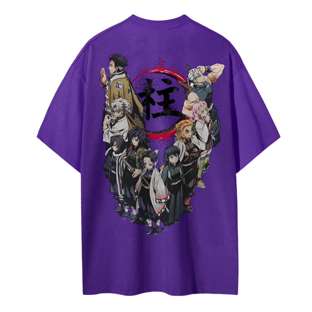 Demon Slayer Cotton Unisex Round Neck Anime T-shirt