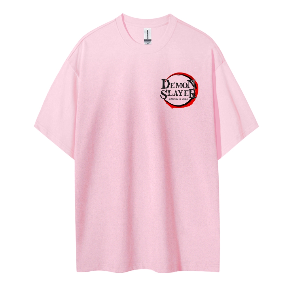 Demon Slayer Cotton Unisex Round Neck Anime T-shirt
