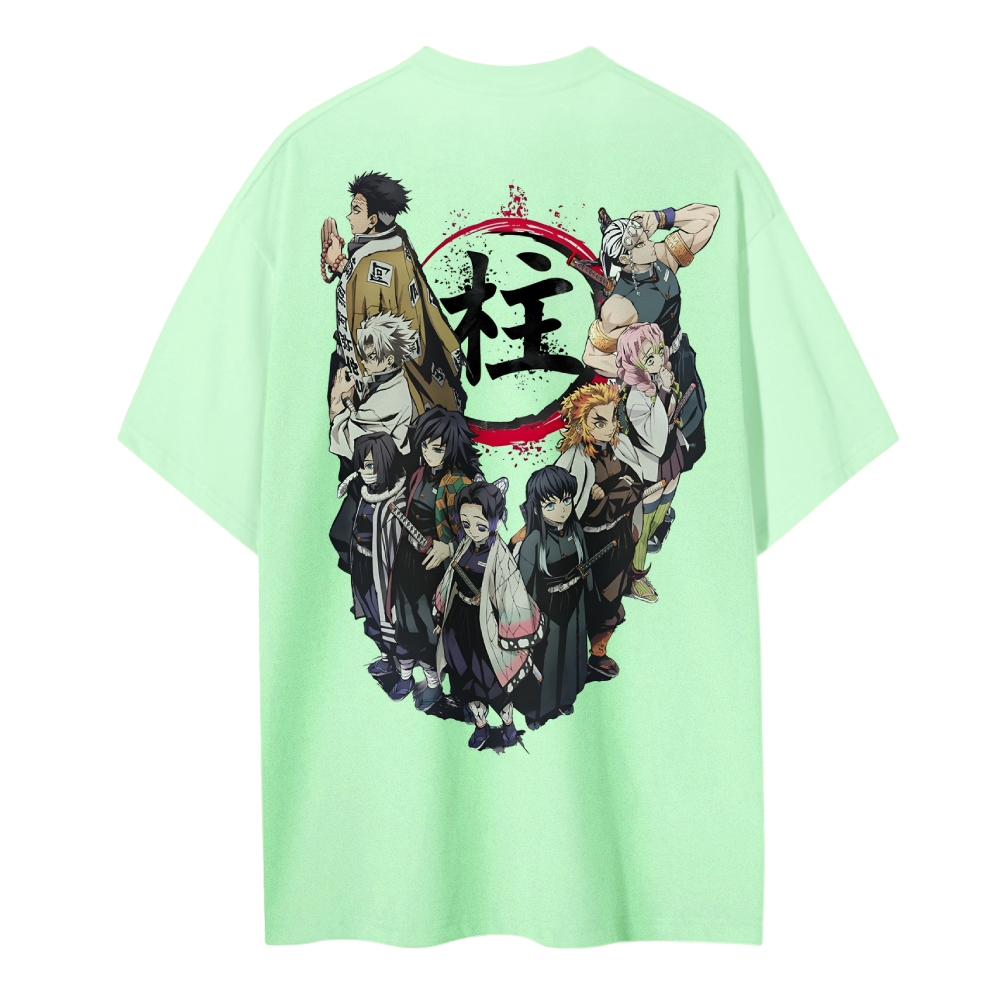 Demon Slayer Cotton Unisex Round Neck Anime T-shirt
