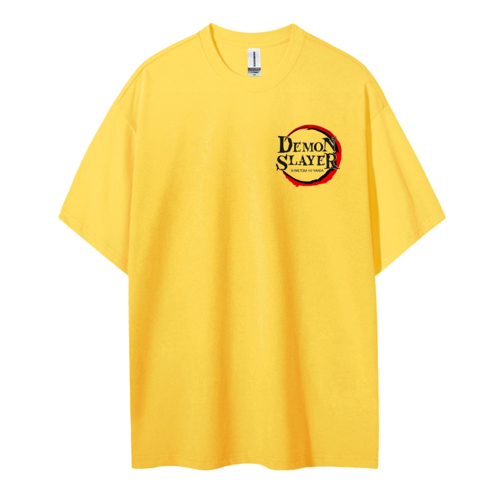 Demon Slayer Cotton Unisex Round Neck Anime T-shirt