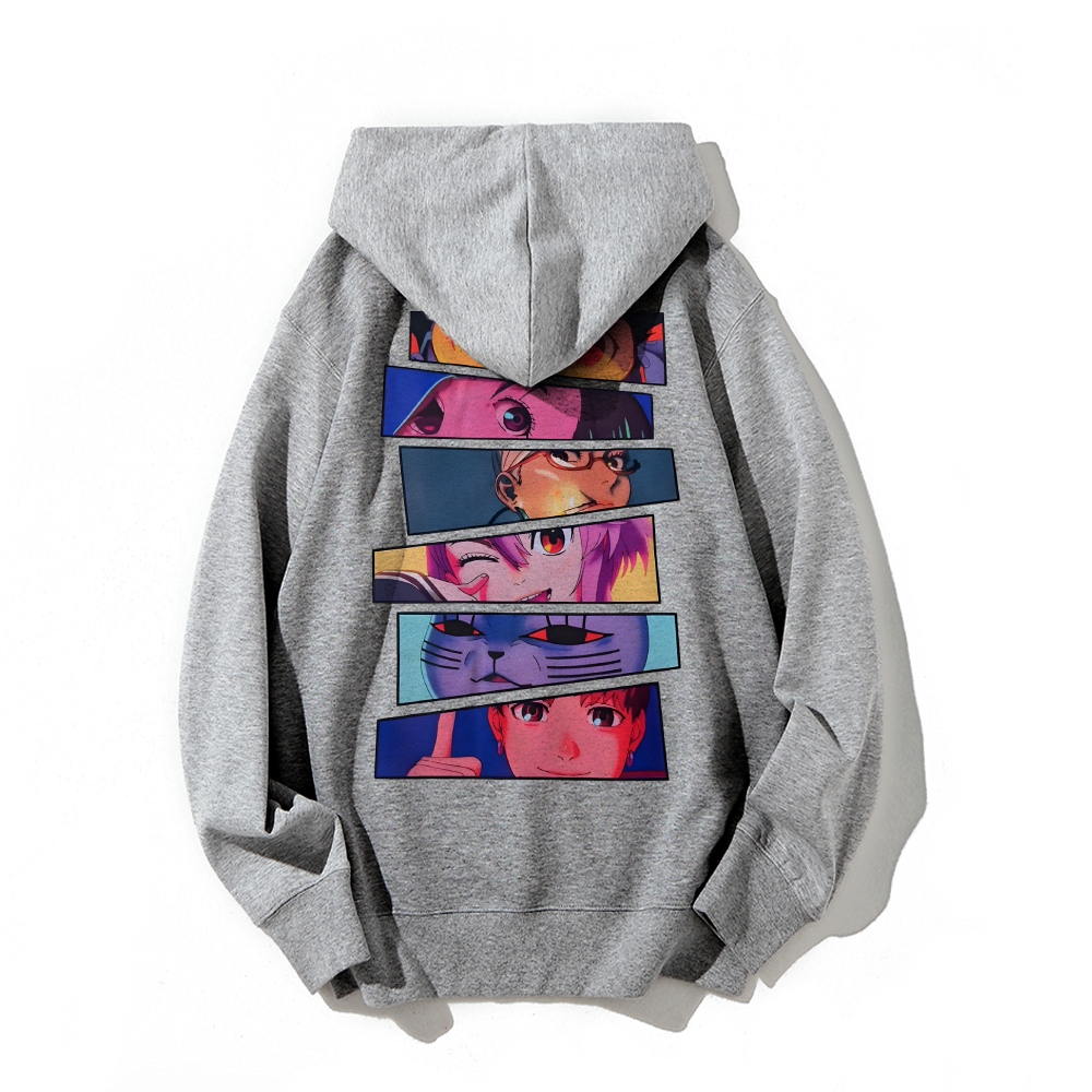 DANDADAN Cotton Unisex Patterned Fashion Hoodie