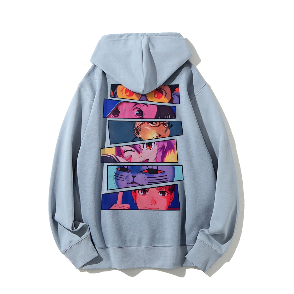 DANDADAN Cotton Unisex Patterned Fashion Hoodie