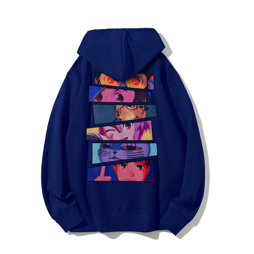DANDADAN Cotton Unisex Patterned Fashion Hoodie