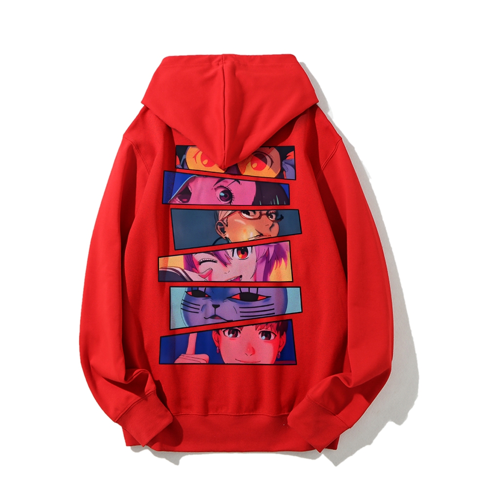 DANDADAN Cotton Unisex Patterned Fashion Hoodie