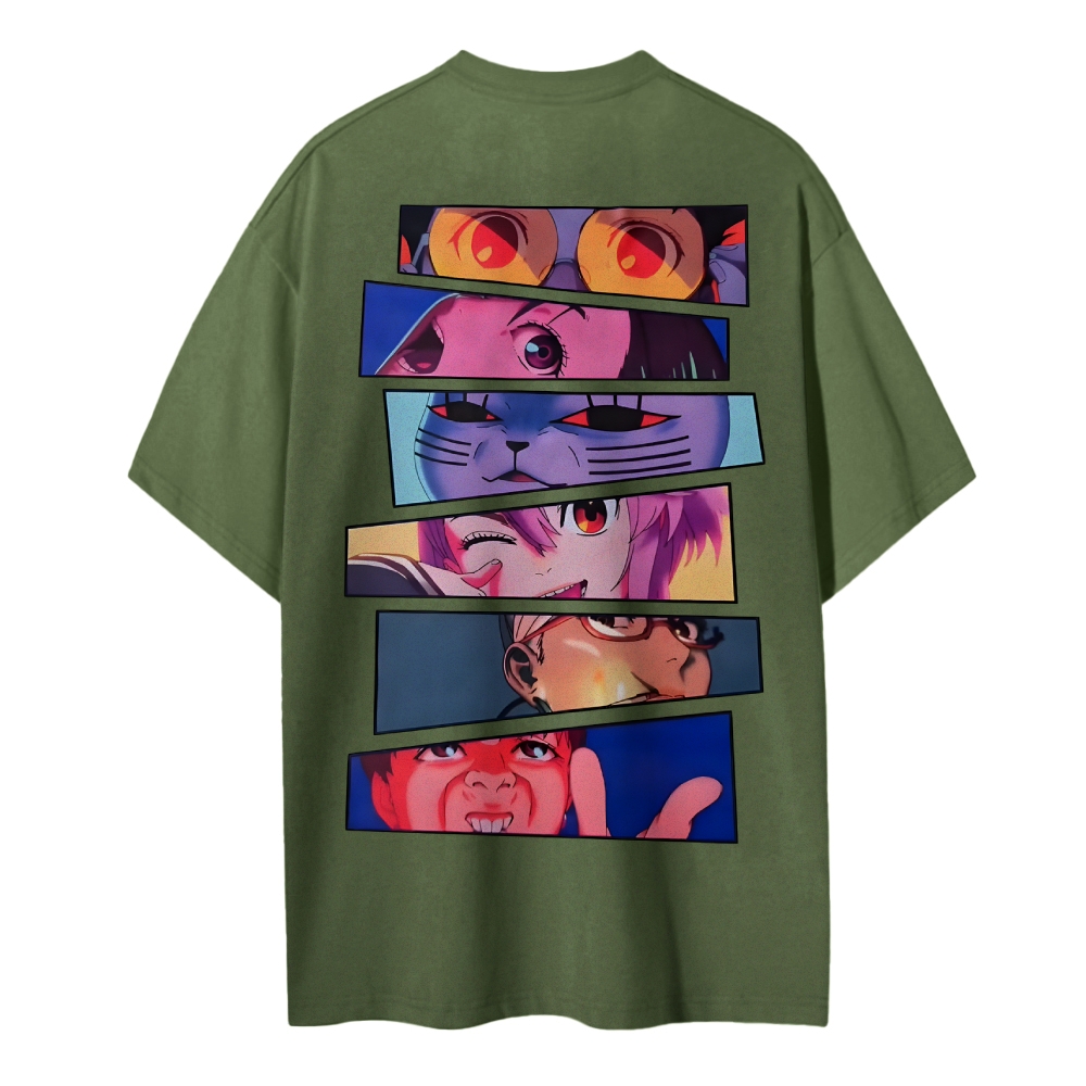 DANDADAN Cotton Unisex Round Neck Anime T-shirt