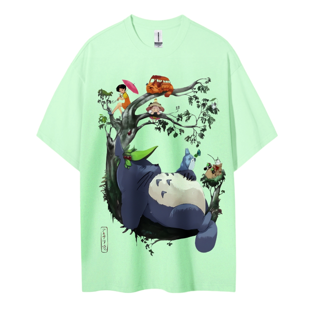 My Neighbor Totoro Cotton Unisex Round Neck Anime T-shirt