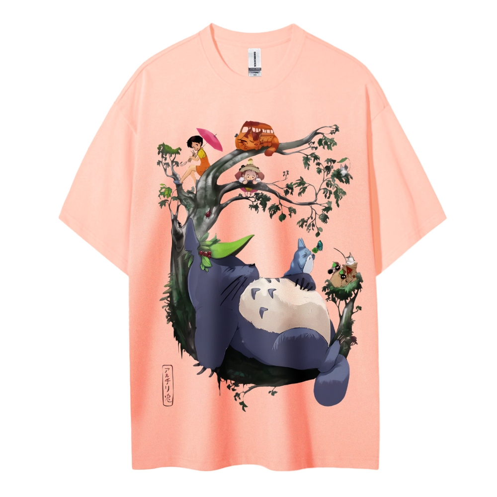 My Neighbor Totoro Cotton Unisex Round Neck Anime T-shirt