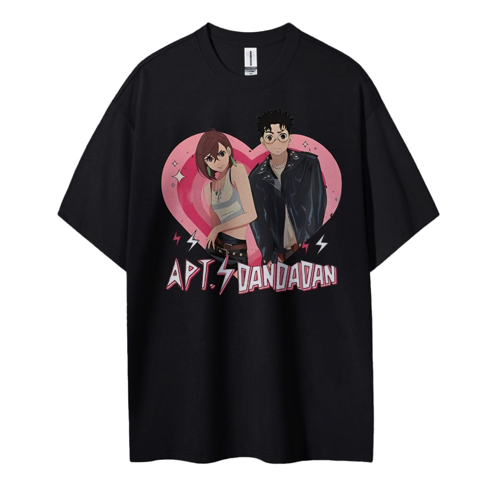 DANDADAN Cotton Unisex Round Neck Anime T-Shirt
