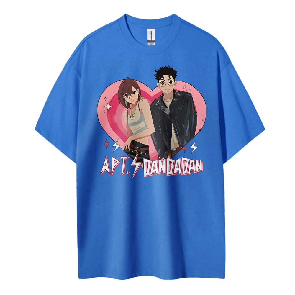 DANDADAN Cotton Unisex Round Neck Anime T-Shirt