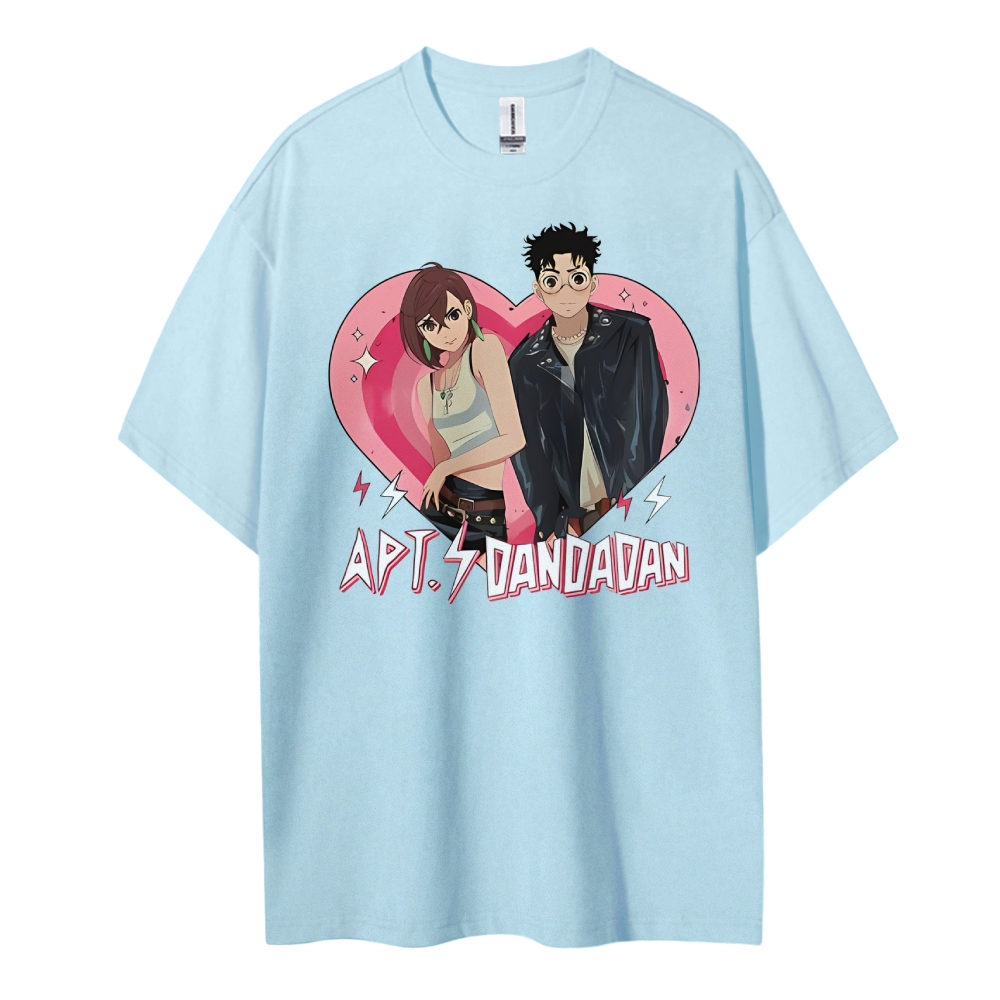 DANDADAN Cotton Unisex Round Neck Anime T-Shirt