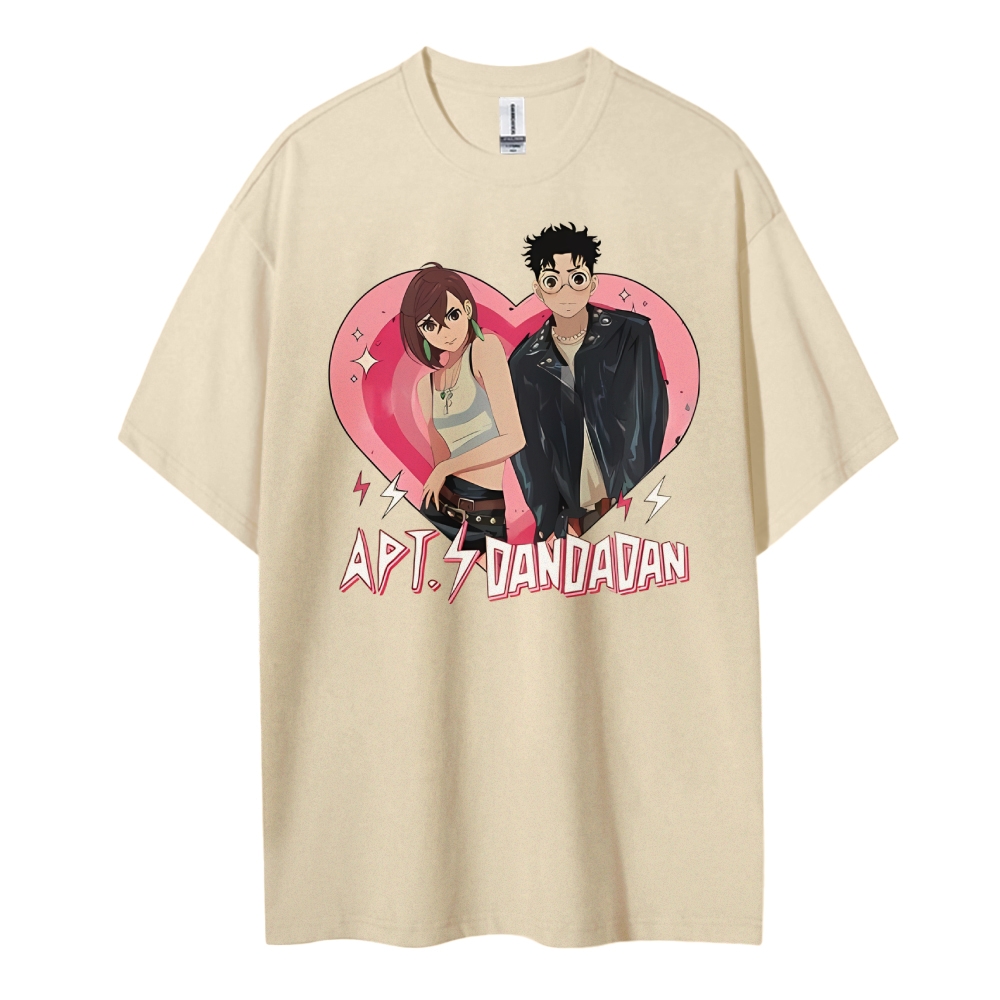 DANDADAN Cotton Unisex Round Neck Anime T-Shirt