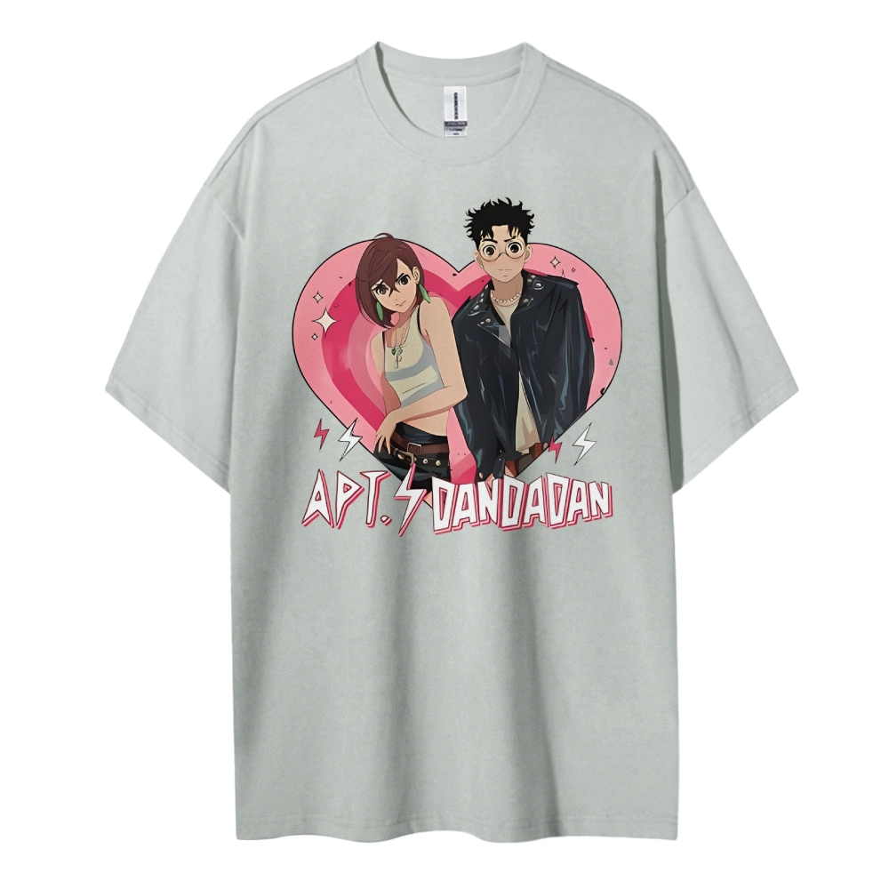 DANDADAN Cotton Unisex Round Neck Anime T-Shirt