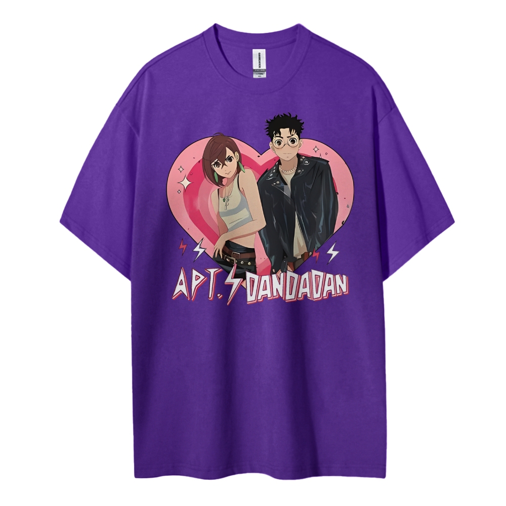DANDADAN Cotton Unisex Round Neck Anime T-Shirt