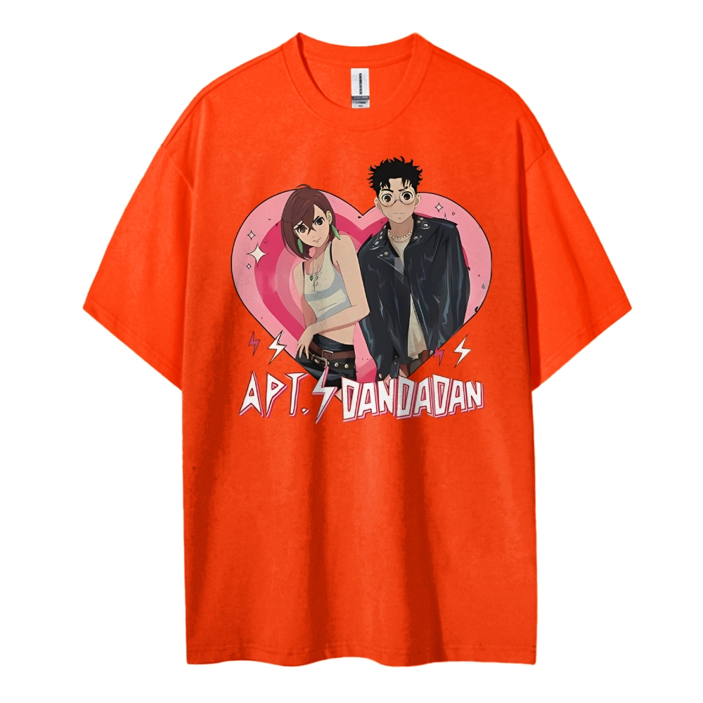 DANDADAN Cotton Unisex Round Neck Anime T-Shirt