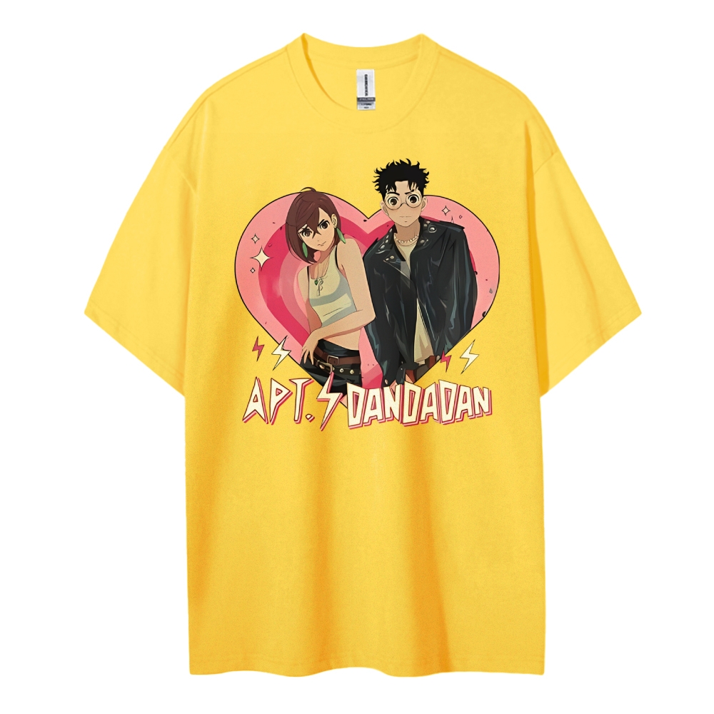 DANDADAN Cotton Unisex Round Neck Anime T-Shirt