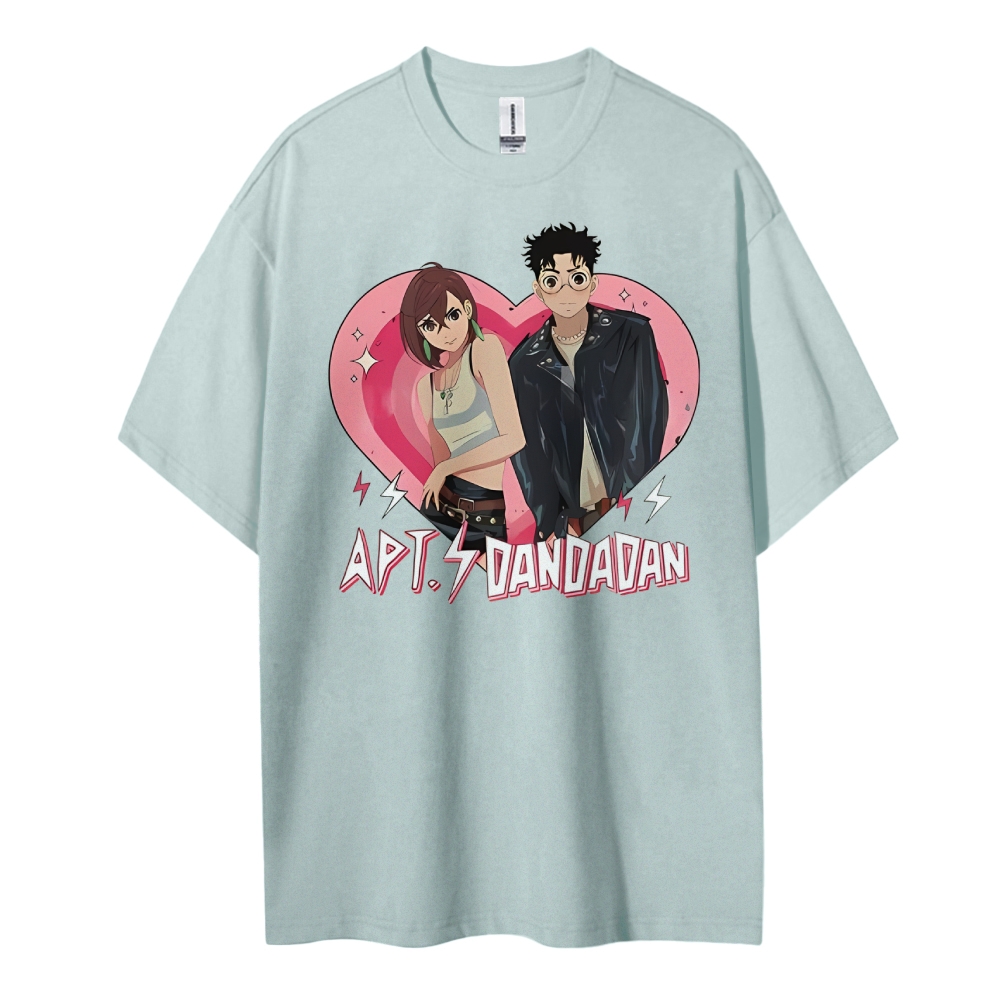 DANDADAN Cotton Unisex Round Neck Anime T-Shirt