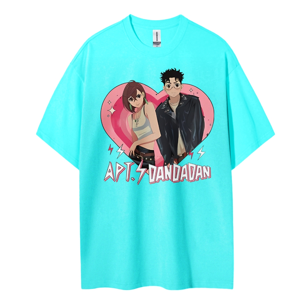DANDADAN Cotton Unisex Round Neck Anime T-Shirt