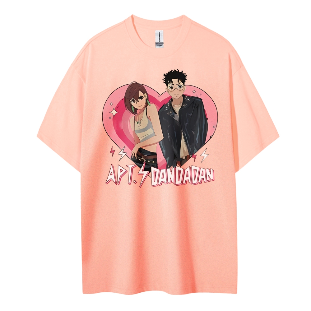 DANDADAN Cotton Unisex Round Neck Anime T-Shirt