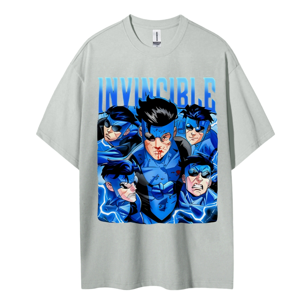Invincible Cotton Unisex Crew Neck Anime T-shirt