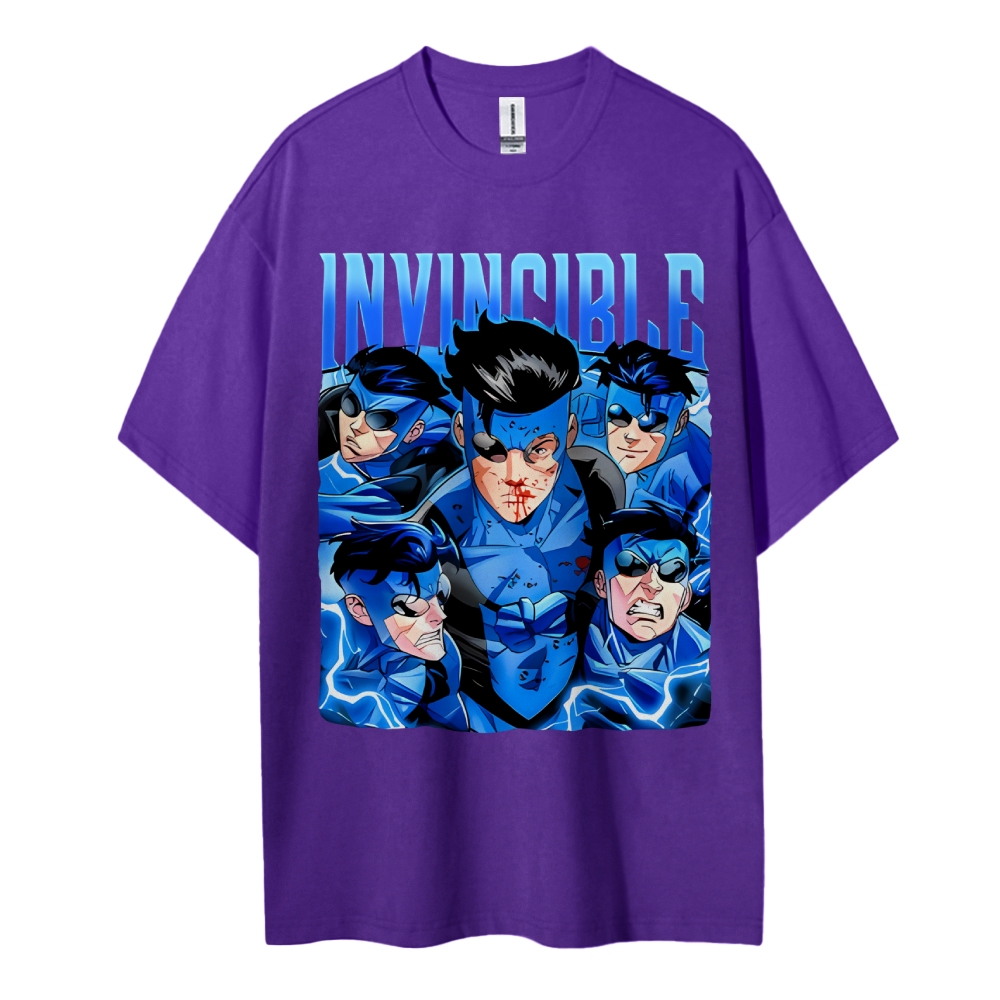 Invincible Cotton Unisex Crew Neck Anime T-shirt