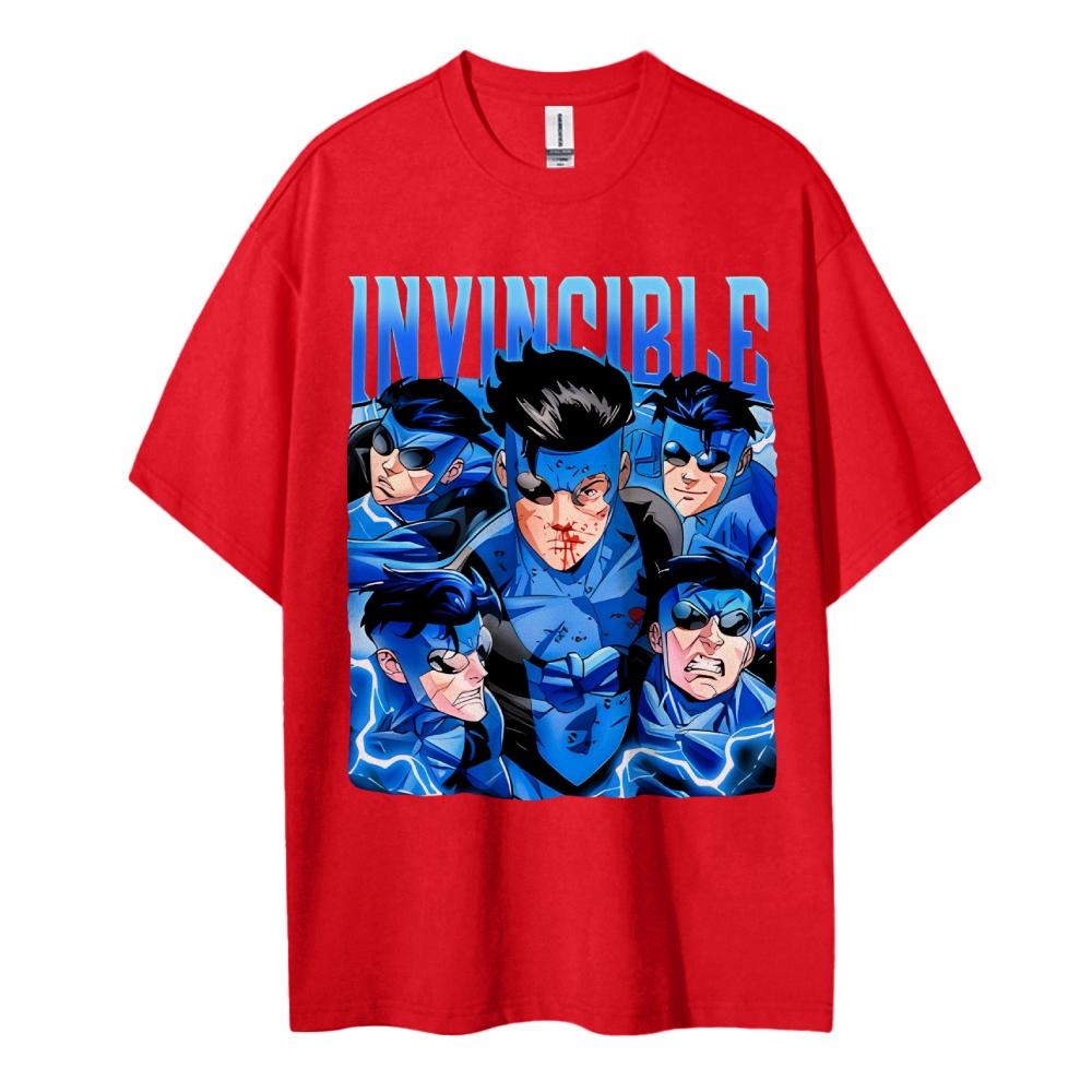Invincible Cotton Unisex Crew Neck Anime T-shirt