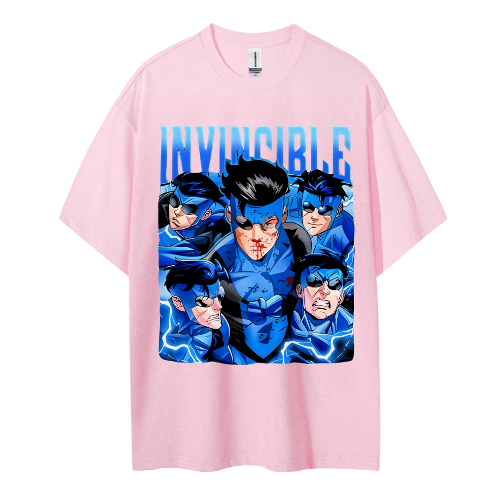Invincible Cotton Unisex Crew Neck Anime T-shirt
