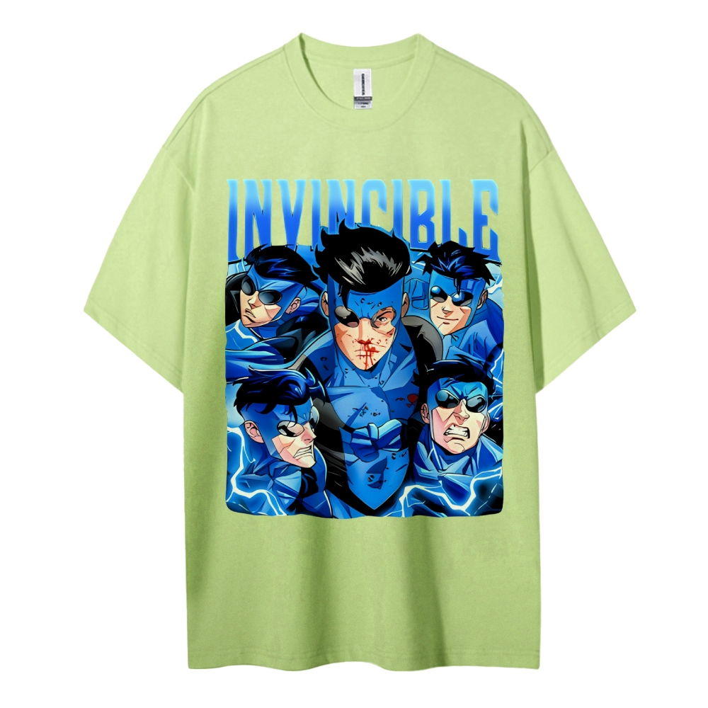 Invincible Cotton Unisex Crew Neck Anime T-shirt