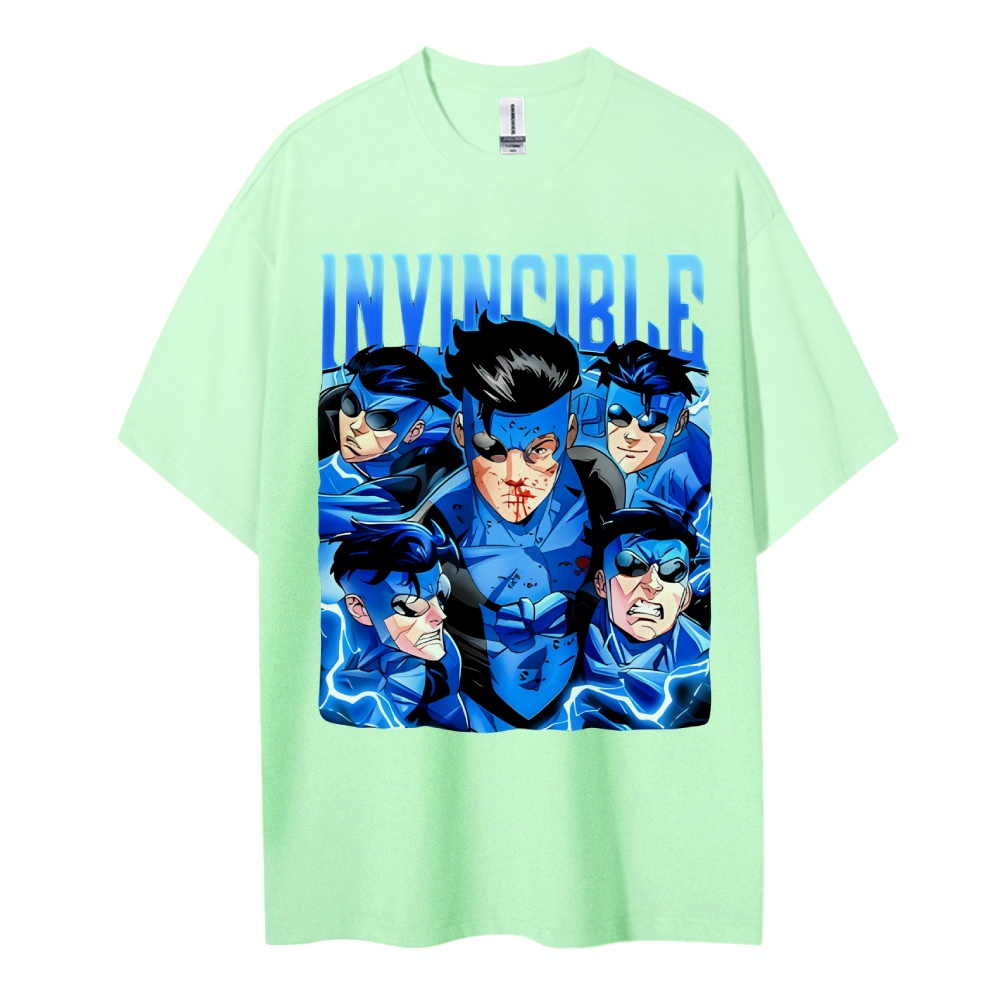 Invincible Cotton Unisex Crew Neck Anime T-shirt