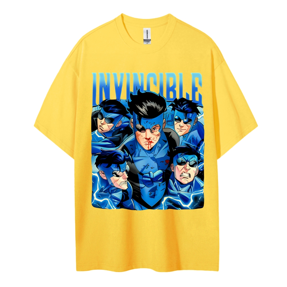Invincible Cotton Unisex Crew Neck Anime T-shirt