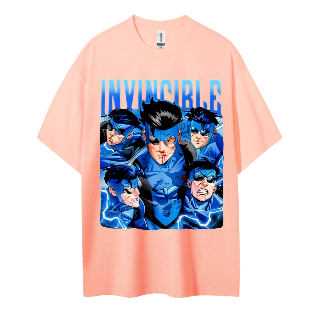 Invincible Cotton Unisex Crew Neck Anime T-shirt