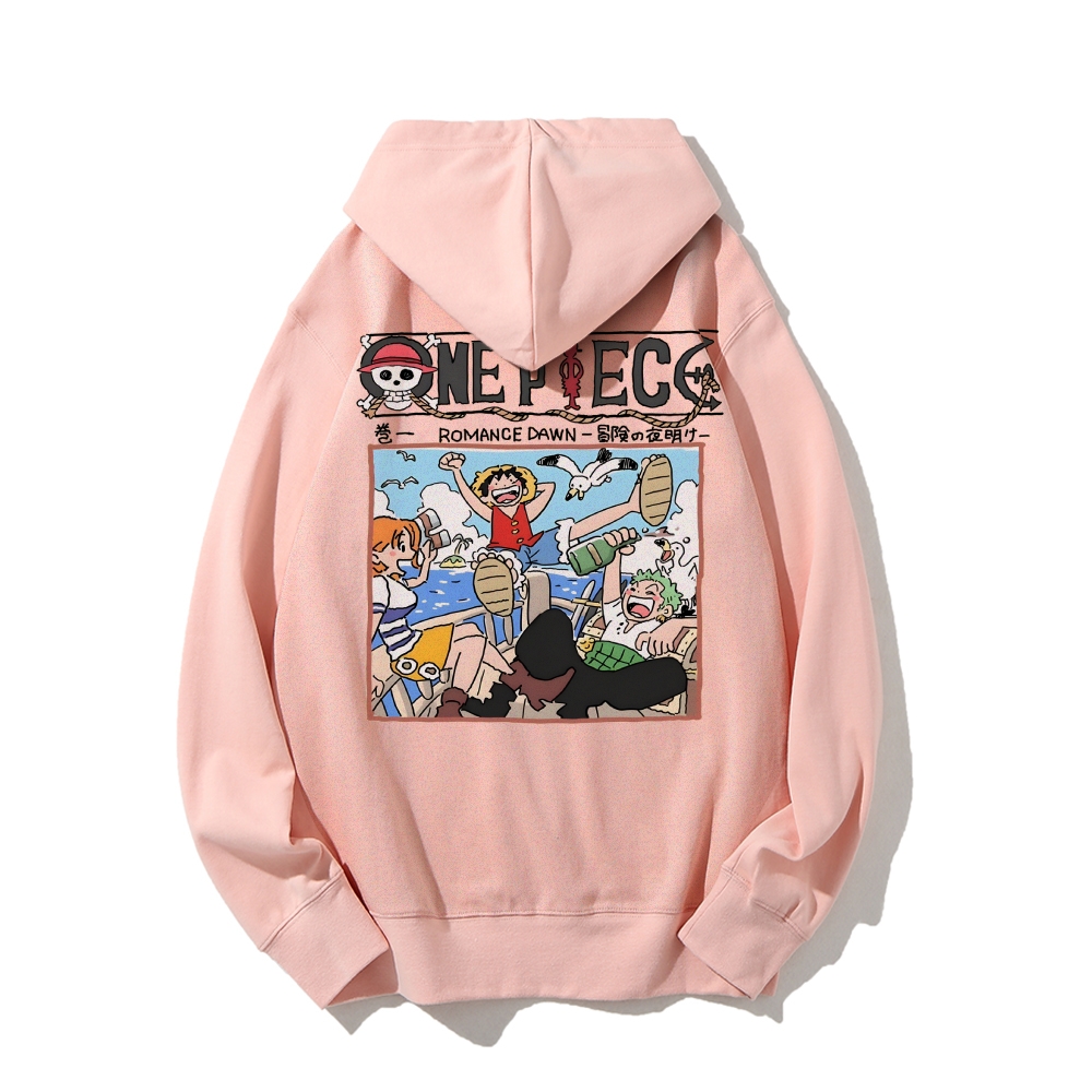 Unisex pure cotton hoodid sweatshirt Luffy