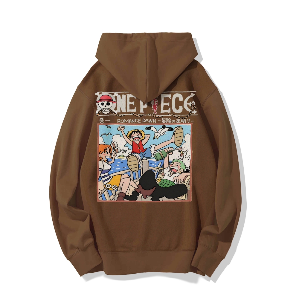 Unisex pure cotton hoodid sweatshirt Luffy